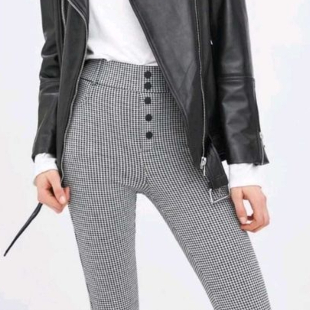 Zara Trafaluc Legging Collection Houndstooth Size L